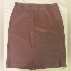 Dress barn Faux leather Skirt size 16 Brown